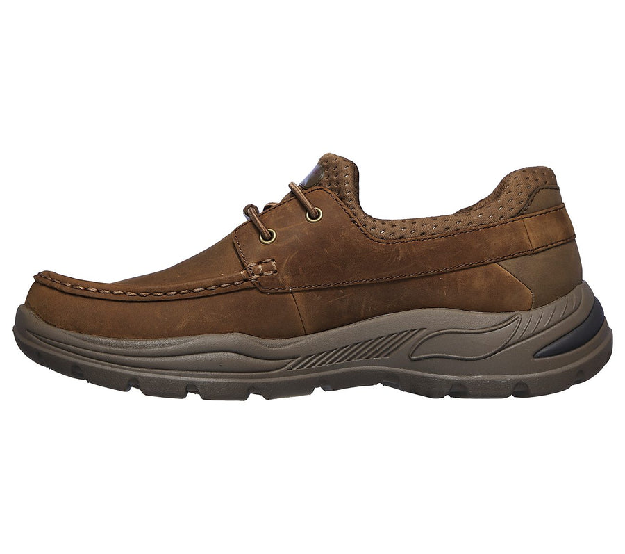 Skechers Mens Arch Fit Motley Hosco Brown Shoes 204179