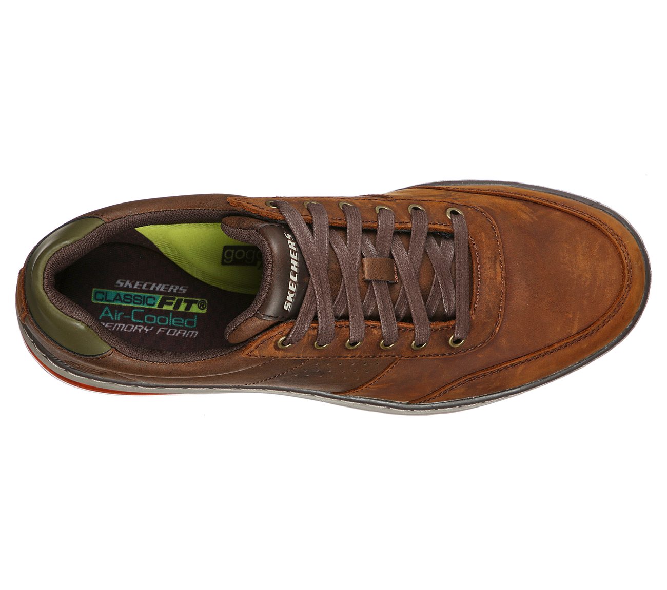 Skechers Mens Evenston Fanton CBD Brown Shoes 210142