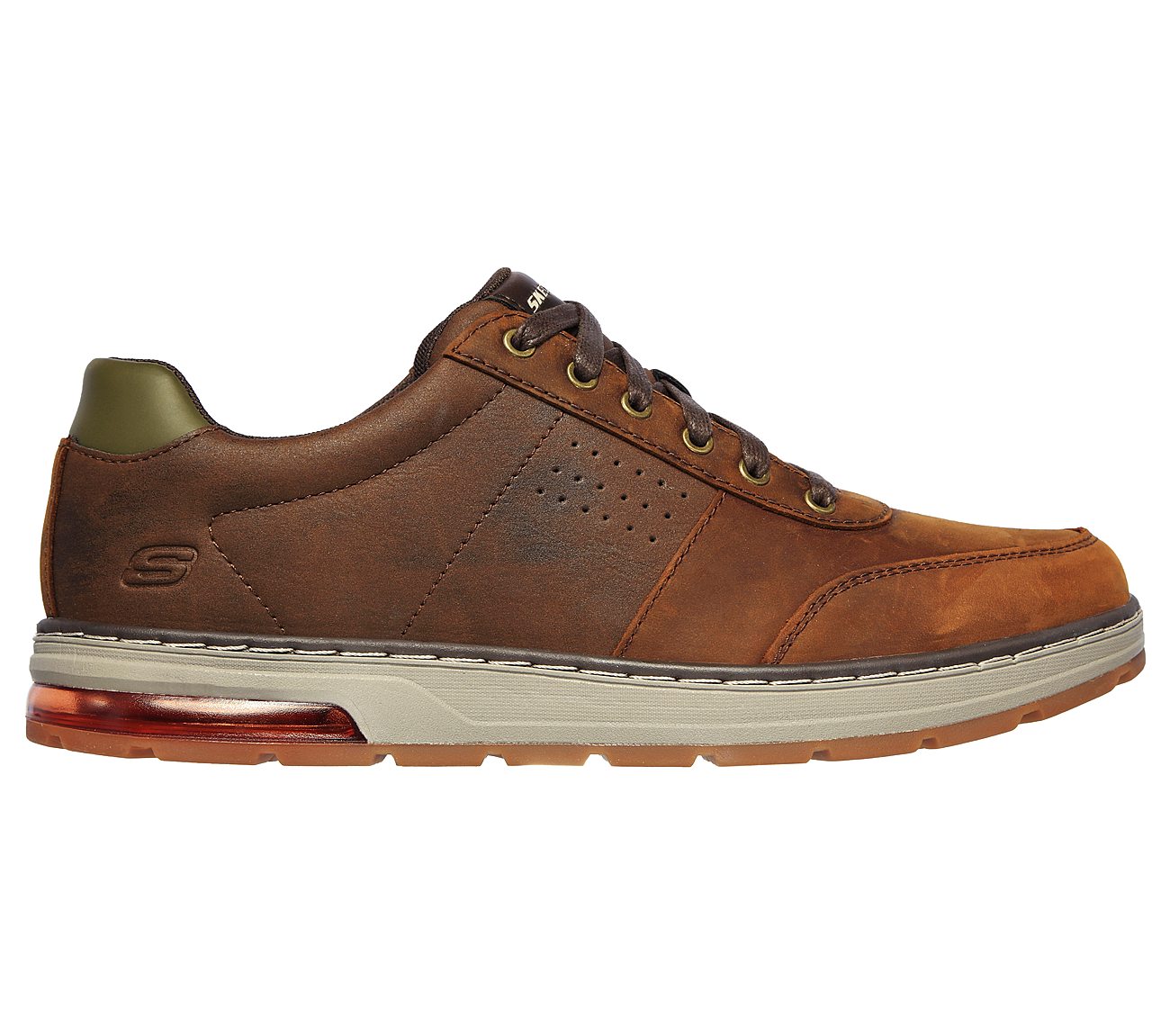 Skechers Mens Evenston Fanton CBD Brown Shoes 210142