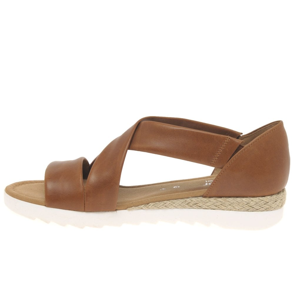 Gabor Ladies Vacchetta Tan Leather Sandals 22.711.55