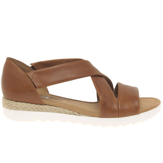 Gabor Ladies Vacchetta Tan Leather Sandals 22.711.55