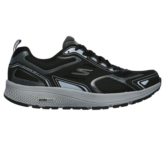 Skechers Mens GOrun Consistent Black Trainers 220034