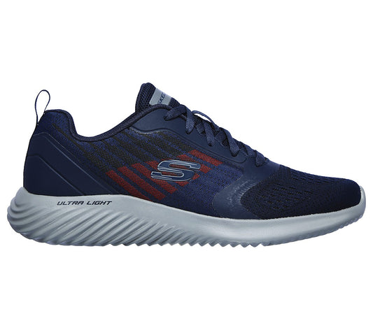 Skechers Mens Bounder Verkona Navy Trainers 232004