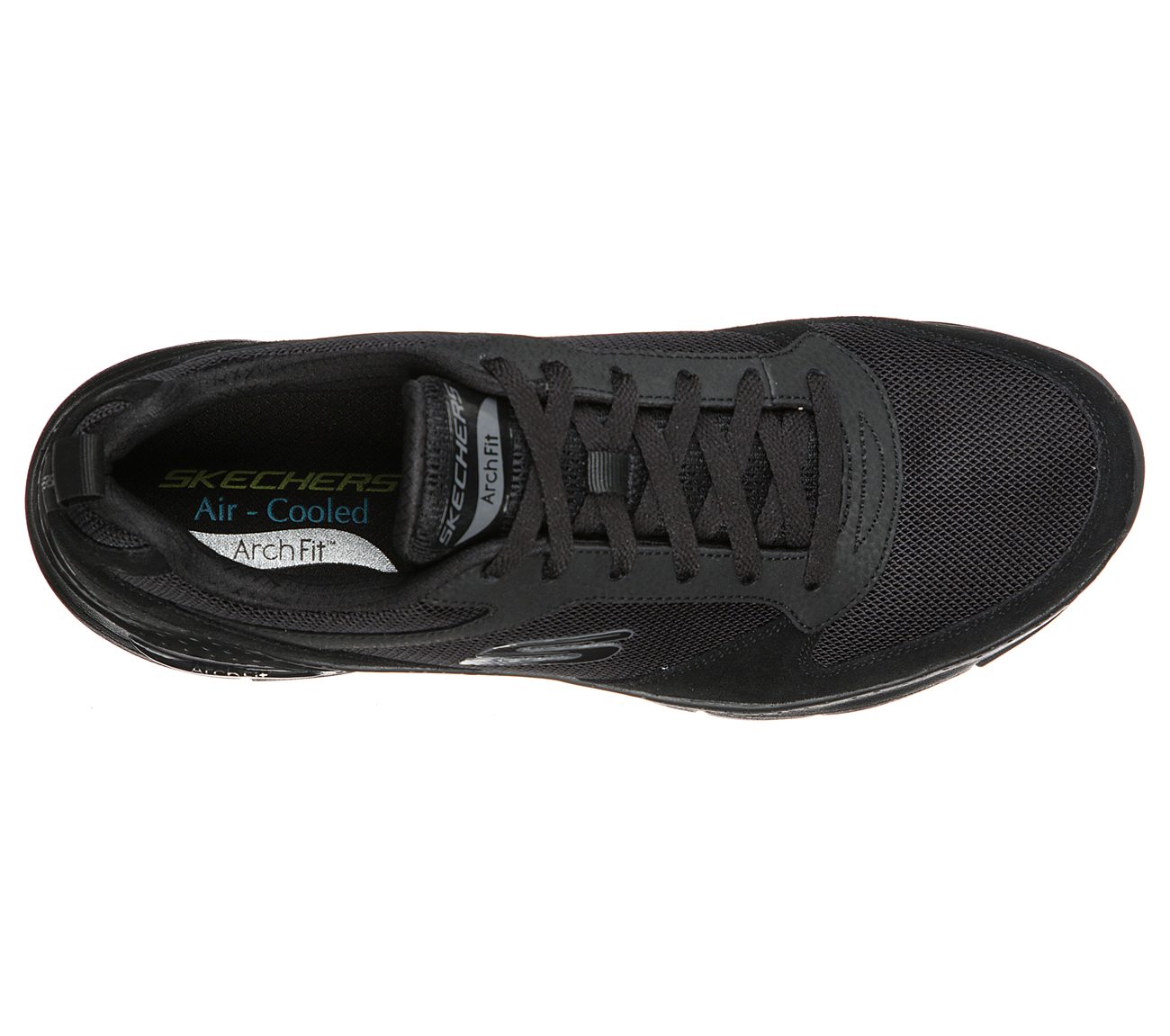Skechers Mens Arch Fit Servitica Black Trainers 232101