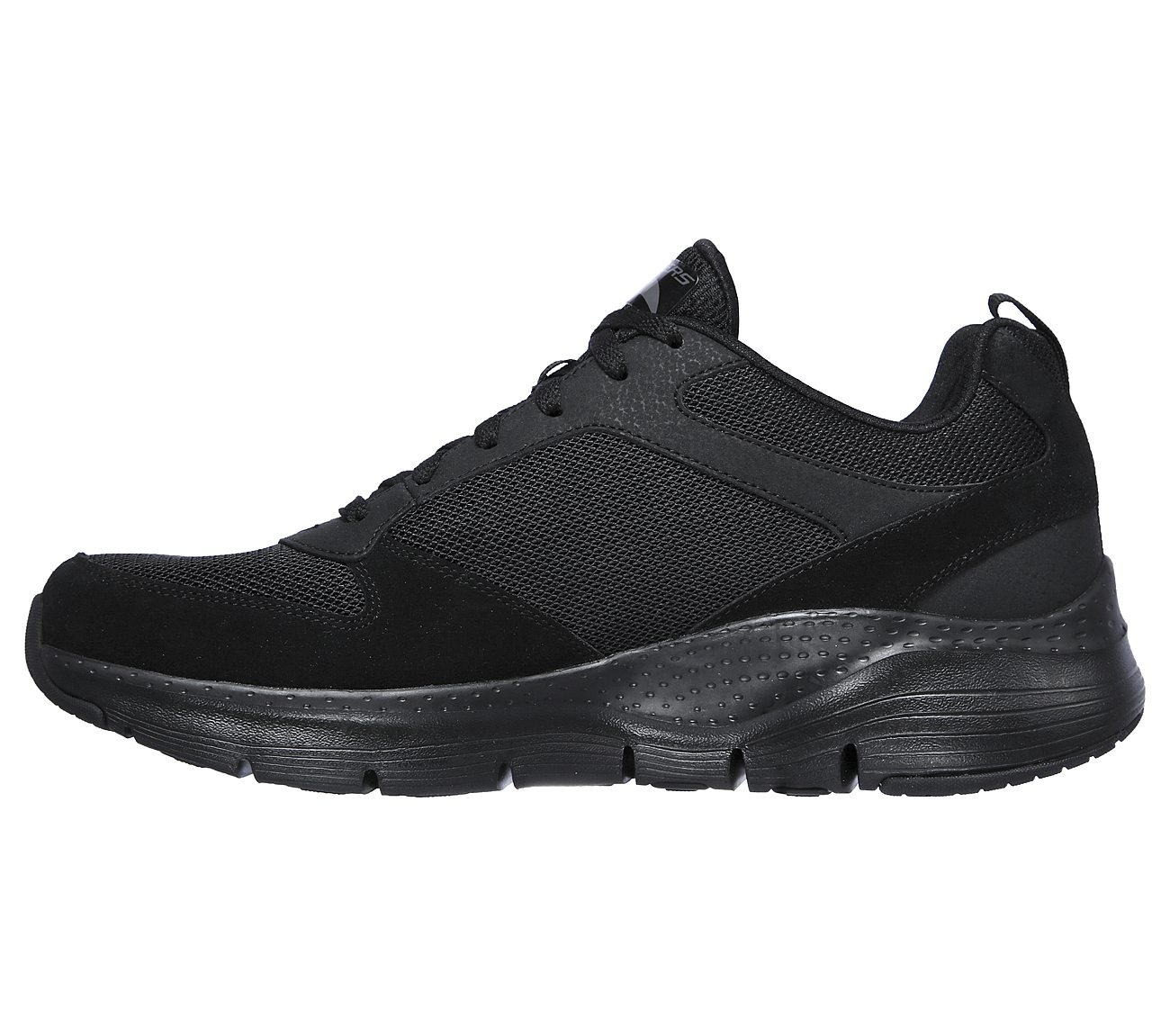 Skechers Mens Arch Fit Servitica Black Trainers 232101