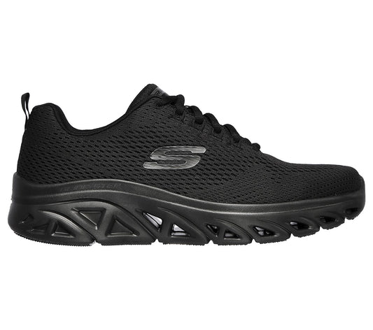 Skechers Mens Glide Step Sport Wave Heat Black Trainers 232168