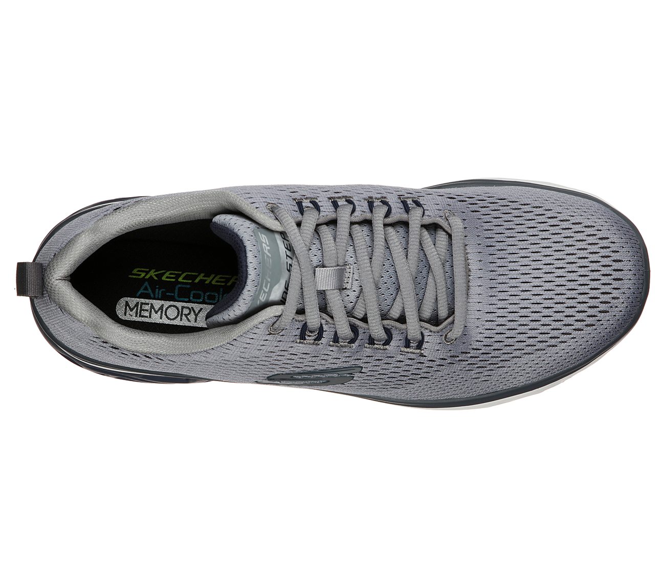 Skechers Mens Glide Step Sport Wave Heat Grey Trainers 232168
