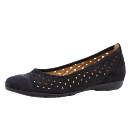 Gabor 24.169.16 Ruffle Navy Casual Shoe