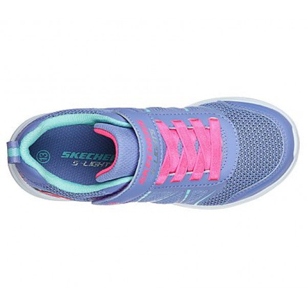 Skechers S Kids Lights Glimmer Kicks Shimmer Brights Purple Girls Trainers 302302