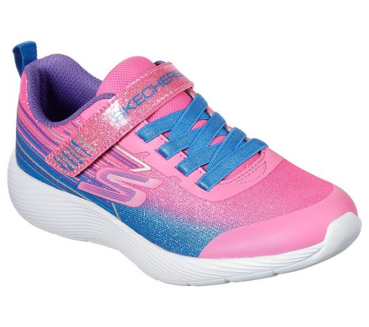Skechers Kids Dyna-Lite Shimmer Streaks Pink Girls Trainers 302456