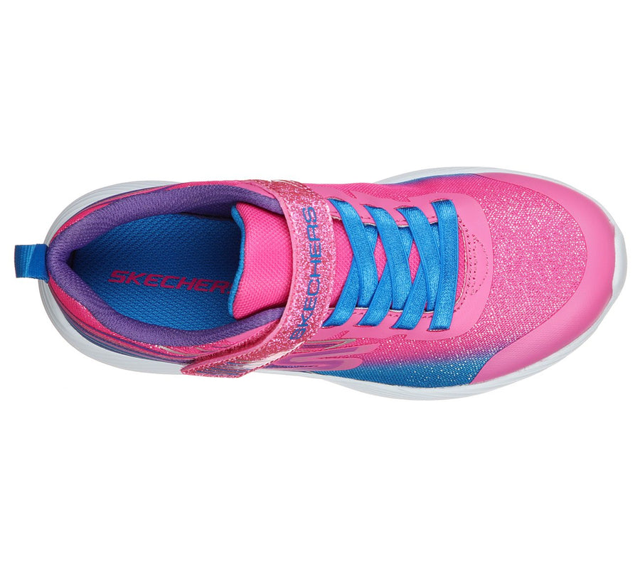 Skechers Kids Dyna-Lite Shimmer Streaks Pink Girls Trainers 302456