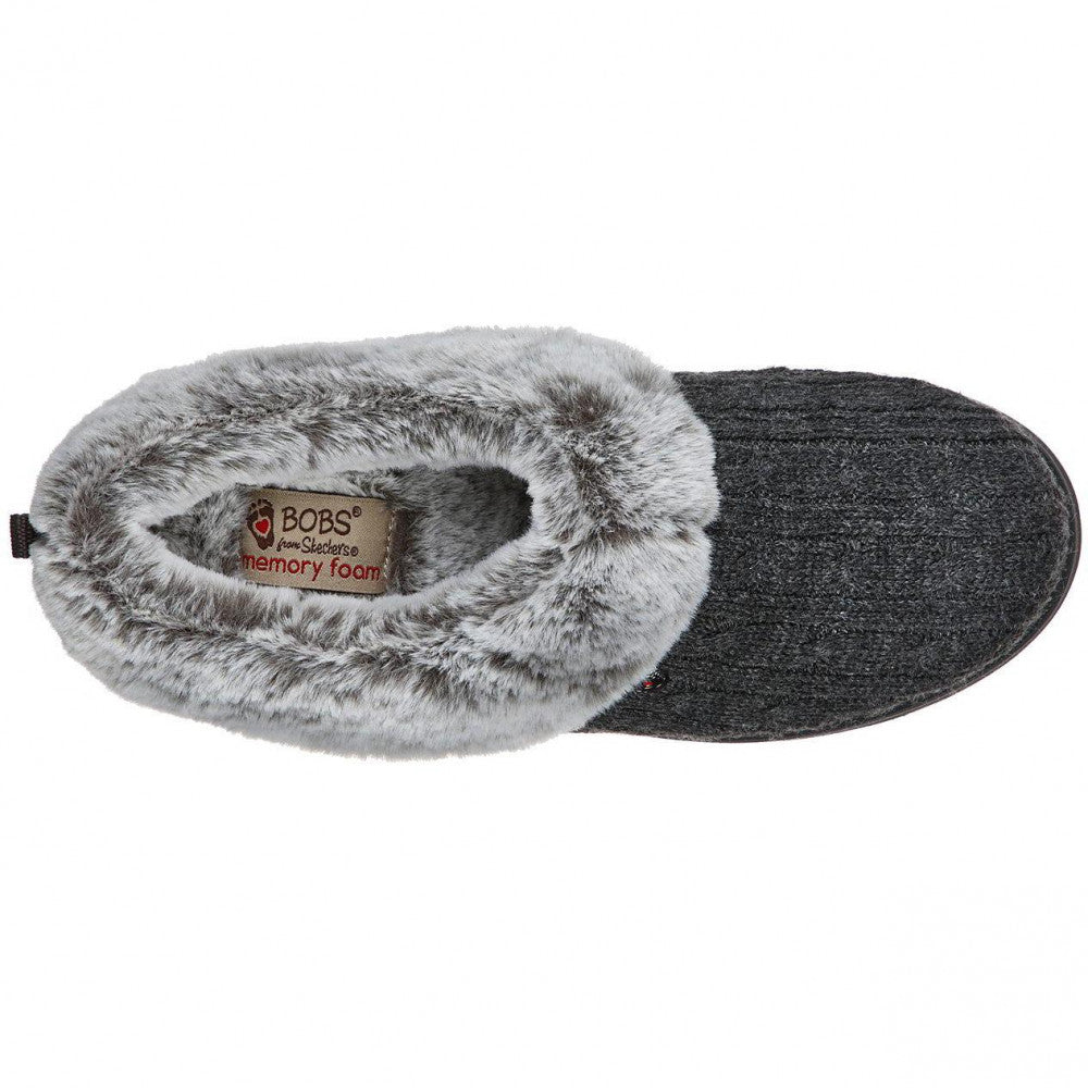 Skechers 31204 Ladies Bobs Keepsake Grey Slippers