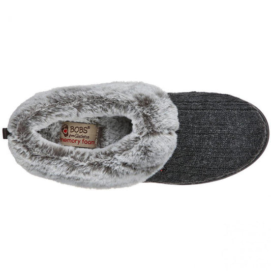 Skechers 31204 Ladies Bobs Keepsake Grey Slippers