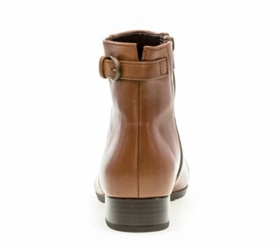 Gabor Ladies Whisky Tan Leather Ankle Boots 32.711.52