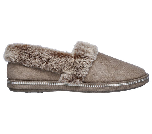 Skechers Ladies Cali Cozy Campfire Team Toasty Beige Slippers 32777