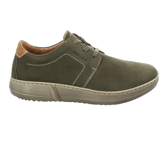 Josef Seibel Mens Louis 01 Green Leather Shoes 38401 796 681