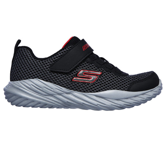Skechers Kids Nitro Sprint Krodon Black Mutlicoloured Boys Trainers 400083