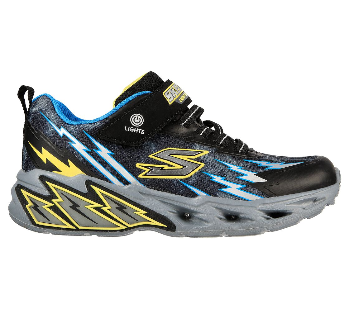 Skechers Kids 400150L Light Storm Purple Black/Blue Trainers