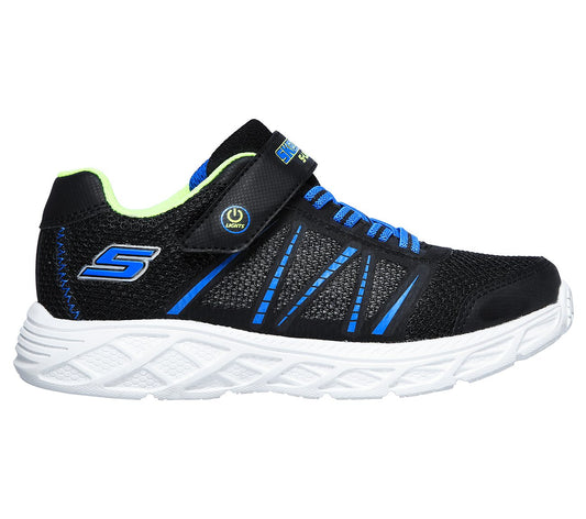 Skechers Kids S Lights Dynamic-Flash Black Mutlicoloured Boys Trainers 401530