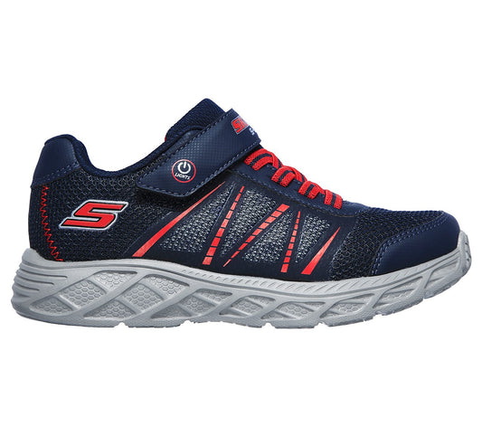Skechers Kids S Lights Dynamic-Flash Navy Blue Boys Trainers 401530