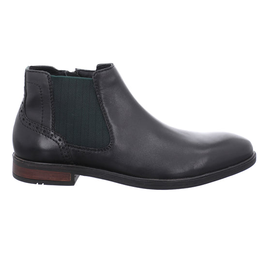 Josef Seibel Mens Jonathan 19 Mens Black Chelsea Leather Boots 42219 786 100