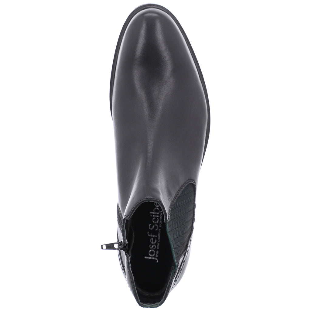 Josef Seibel Mens Jonathan 19 Mens Black Chelsea Leather Boots 42219 786 100
