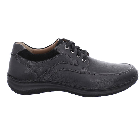 Josef Seibel Mens Anvers 62 Black Wide Fit Shoes 43662 238 100