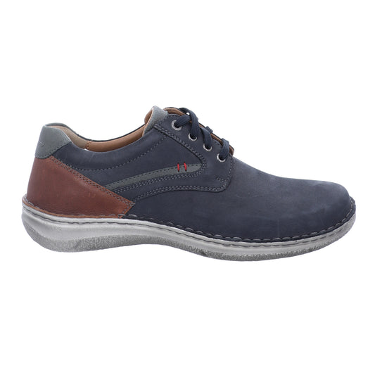 Josef Seibel Mens Anvers 68 Blue Trainer Style Shoes 43668 21 507
