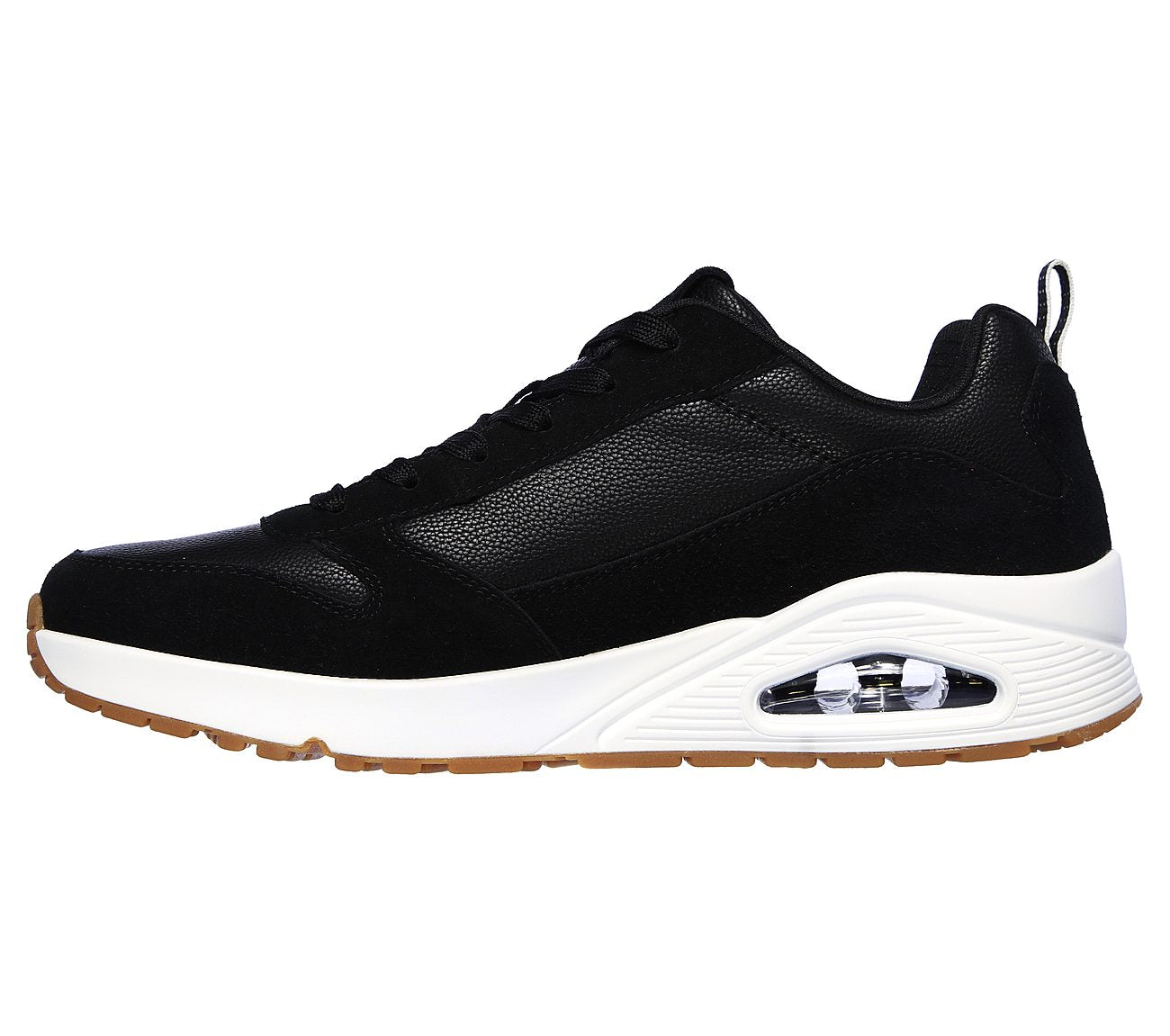 Skechers Mens Uno Stacre Black Trainers 52468