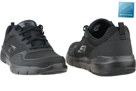 Skechers Mens Flex Advantage 3 Black Trainers 52954