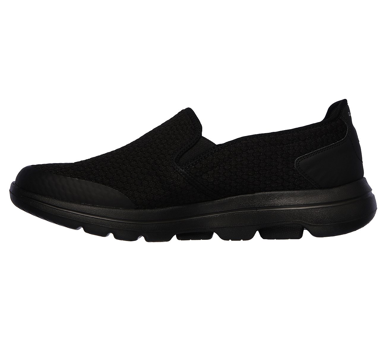 Skechers Mens GOwalk 5 Apprize Black Slip On Trainers 55510