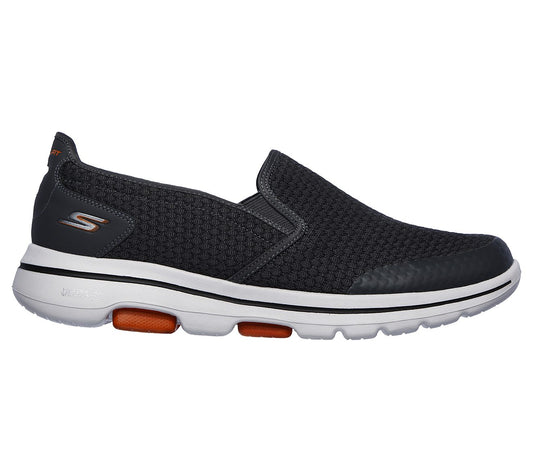 Skechers Mens GOwalk 5 Apprize Grey Slip On Trainer Shoes 55510