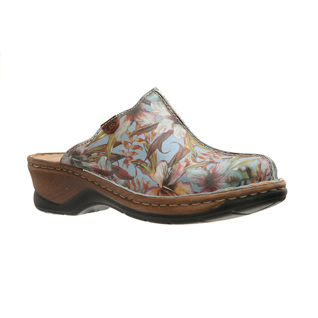 Josef Seibel Ladies Catalonia 51 Multicolour Jeans Clog Shoes 56551-180-540