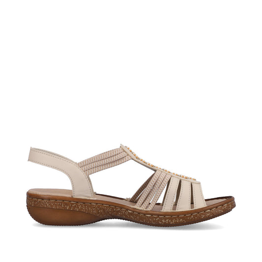Rieker 62855-60 Biege Ladies Sandal