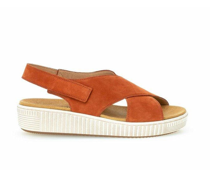 Gabor 63.602.10 Ladies Orange Platform Sandals