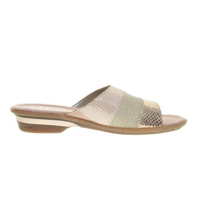 Rieker Ladies 63425-90 Beige Combi Beige Combie