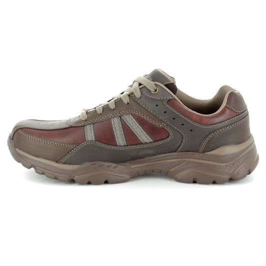 Skechers Mens Rovato Brown Chocolate Trainers 65418