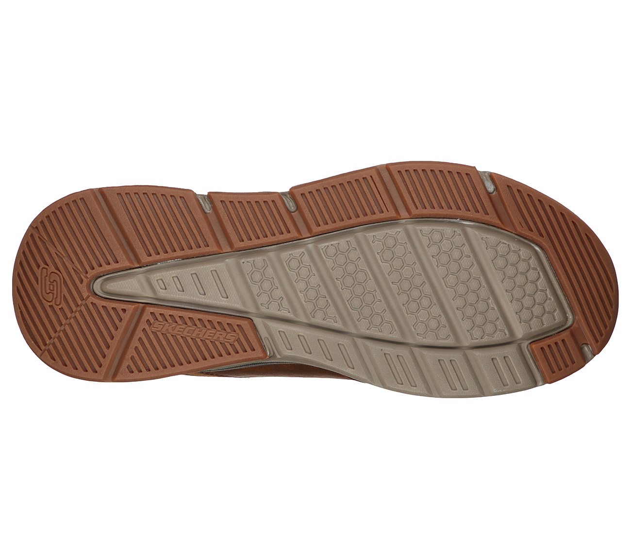 Skechers Mens Benago - Treno Dark Brown Trainers 66204