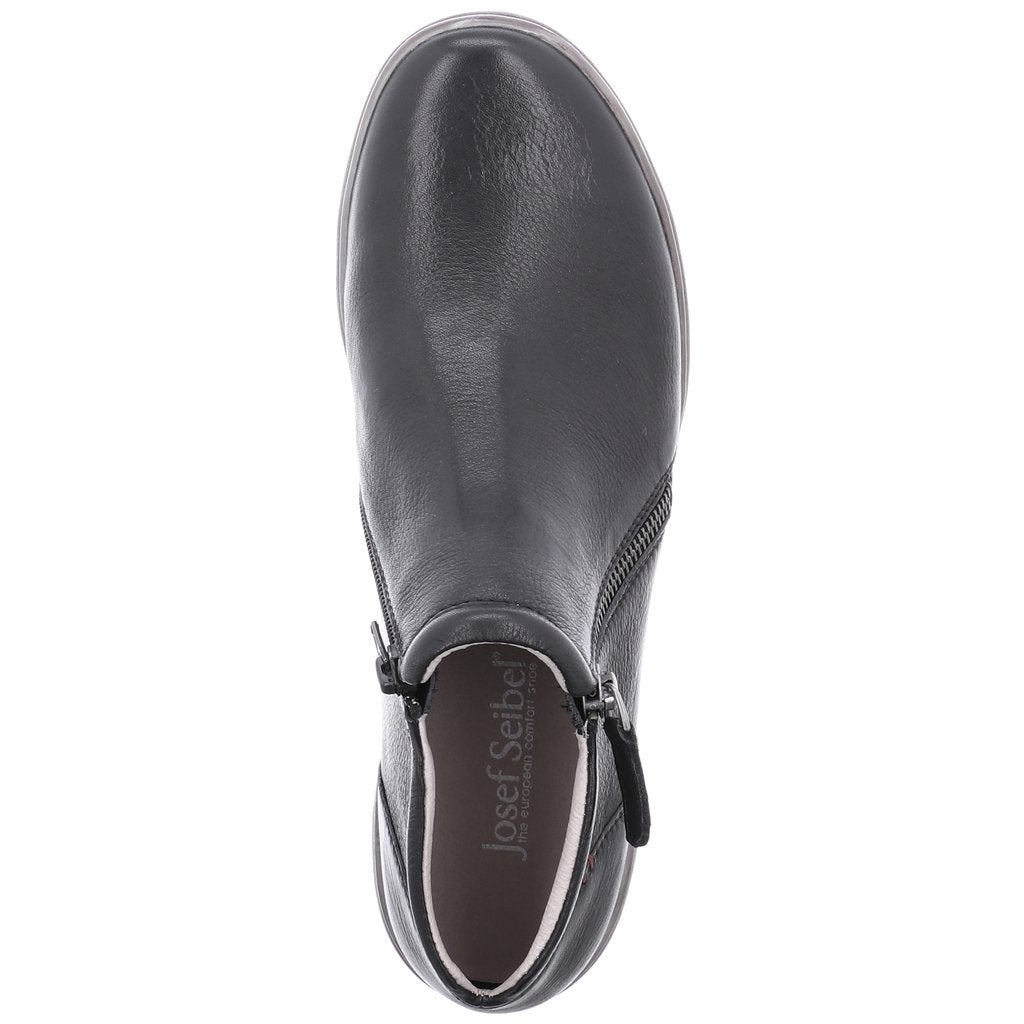 Josef Seibel Ladies Caren 09 Black Leather Ankle Boots 67709 133 100