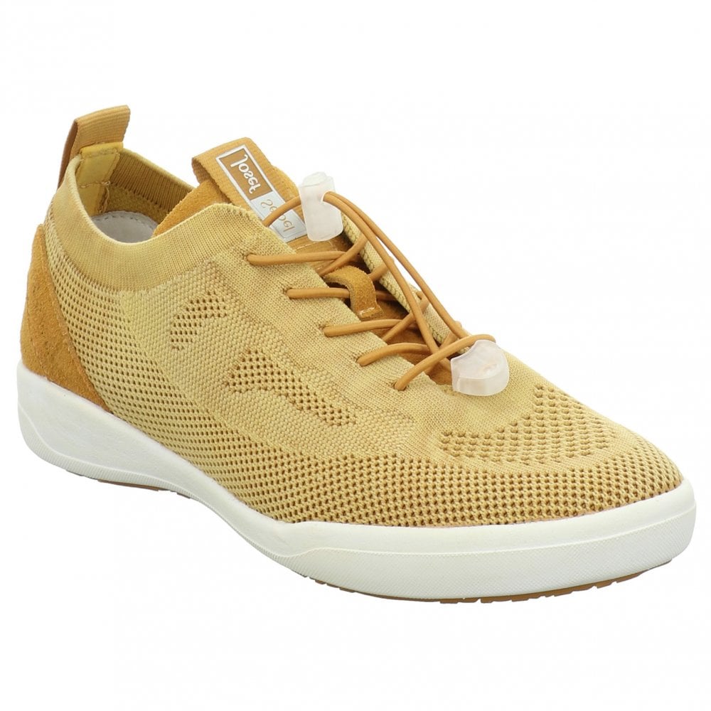 Josef Seibel Ladies Sina 65 Yellow Knitted Trainer Shoes 68865-325