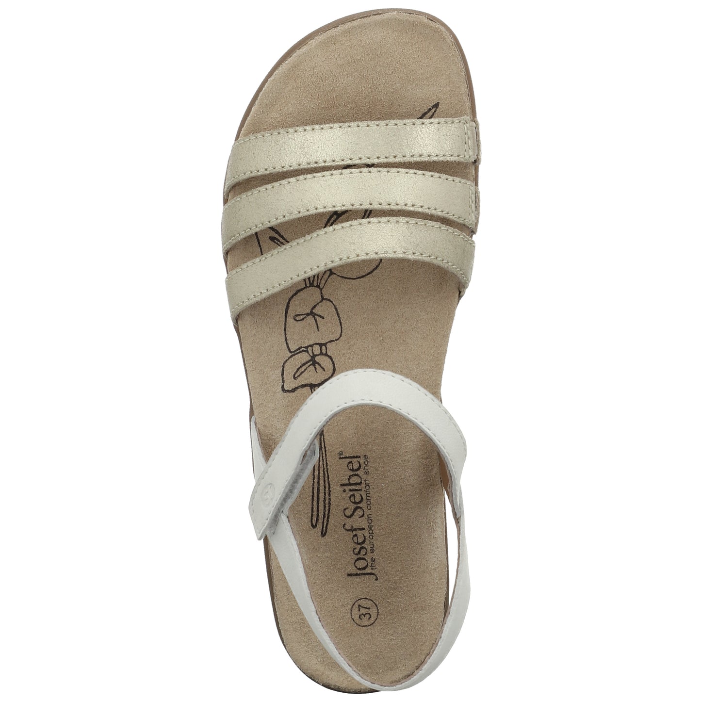 Josef Seibel Ladies Riley 01 Beige Strappy Sandals 69701 982 221