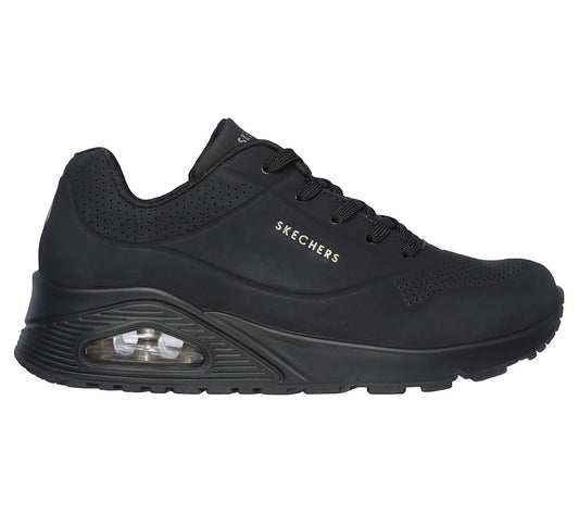 Skechers 73690 Street Uno Stand on Air Black Trainers