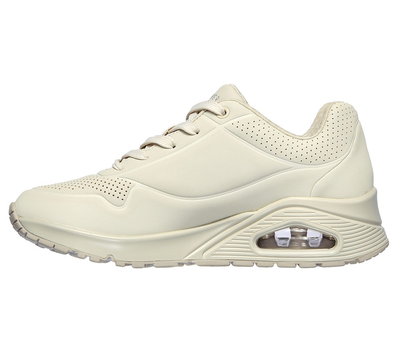 Skechers Ladies 73690 OFWT Street Uno Stand on Air Off White Trainers