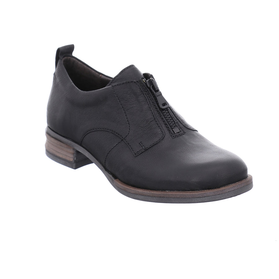 Josef Seibel Ladies Sanja 07 Ladies Black Leather Shoes 76507 720 100