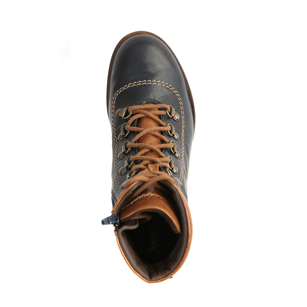 Josef Seibel Ladies Sanja 09 Blue Military Style Boots 76509 Mi160 531