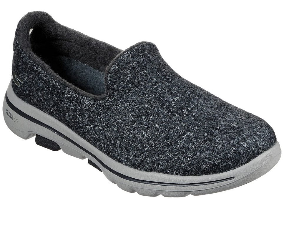 Skechers Ladies GOwalk 5 Overland Grey Slip On Trainers 78914