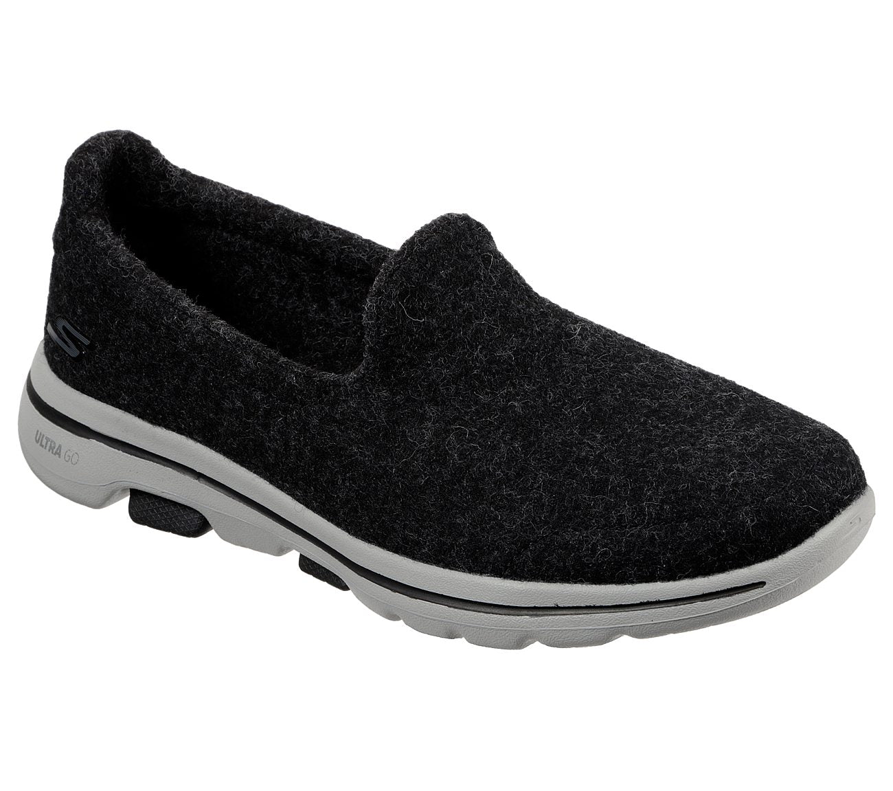 Skechers Ladies Go Walk 5 Overland Black Trainers 78914