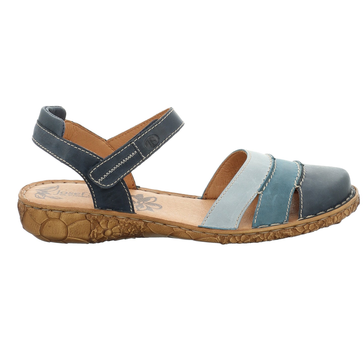 Josef Seibel Ladies Rosalie 44 Blue Closed Toe Sandals 79544 727 532