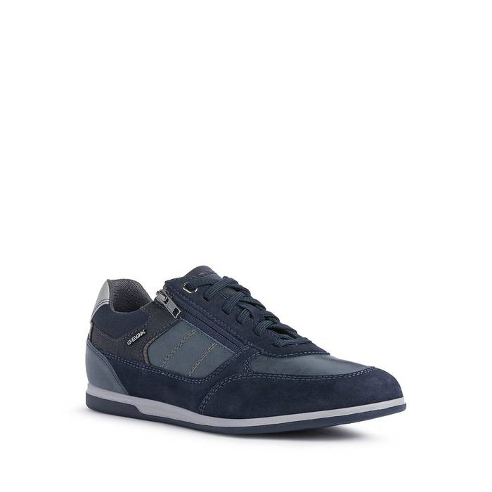 Geox Mens U254GA U Renan - Suede Waxed Leather