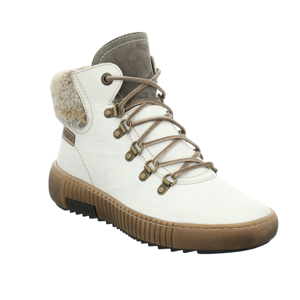Josef Seibel Ladies Maren 17 White Ankle Boots 84617 Pl88 001